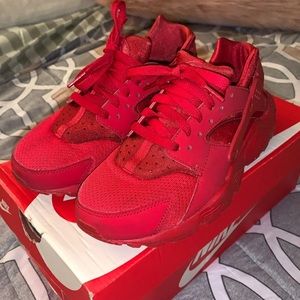 Kids Nike Huarache Run Red